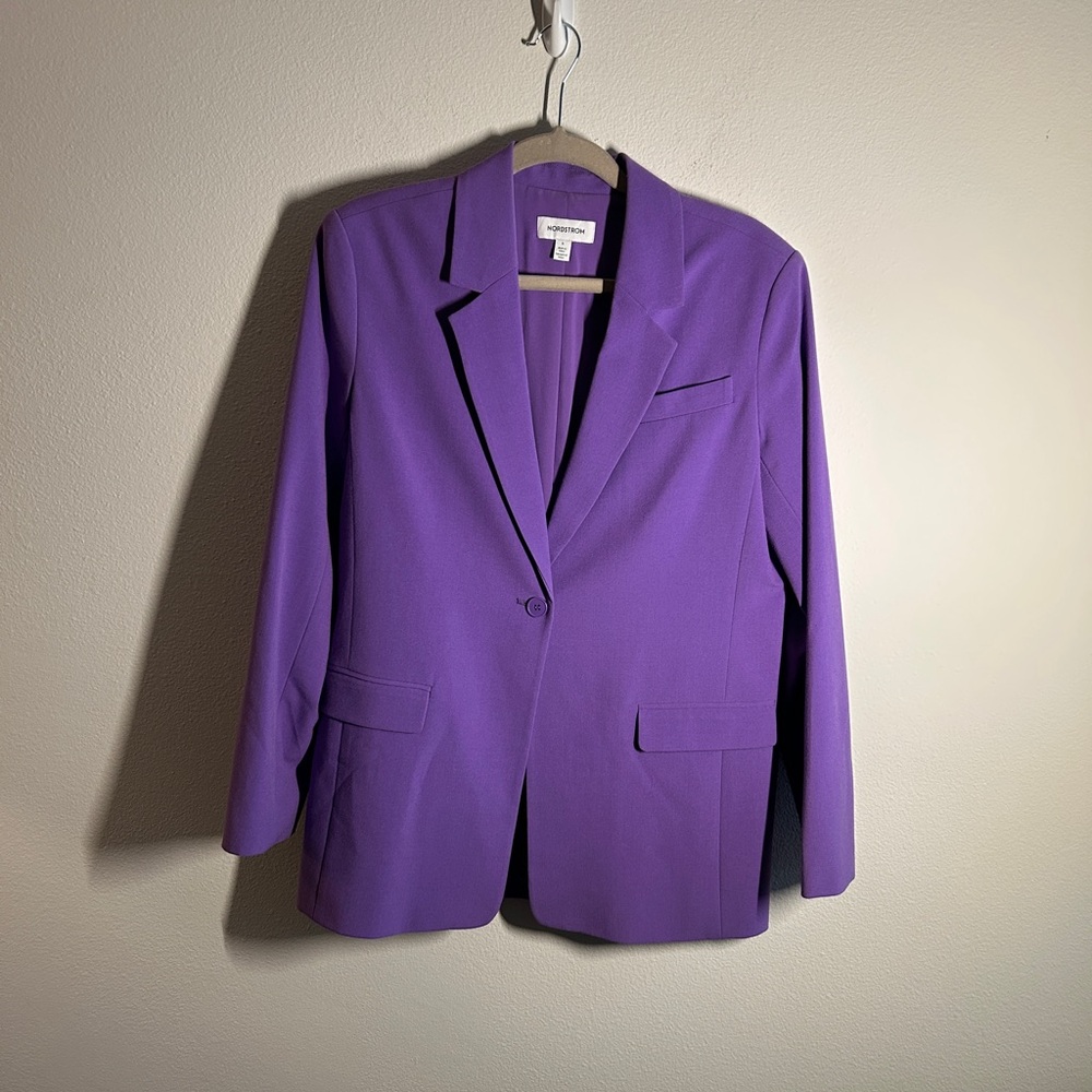 Nordstrom Rich Purple Women's Suit Jacket Size S